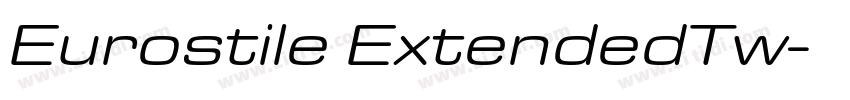 Eurostile ExtendedTw字体转换